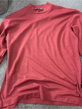 Tiger Woods Long Sleeve mock neck Tee - Red